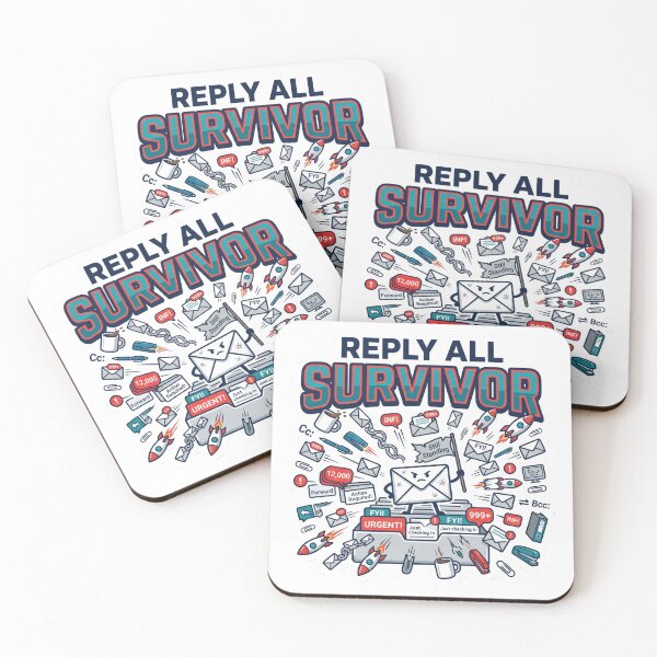 Item preview, Reply All Survivor Funny Office Humor Design designed and sold by Pixel Analytics.