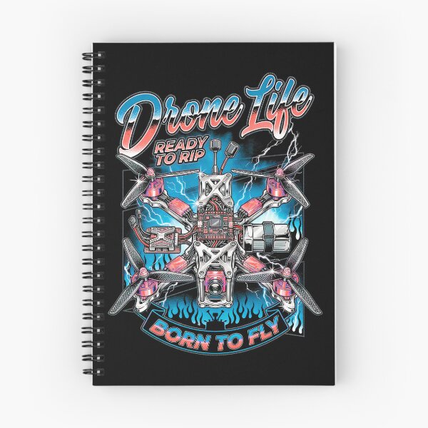 Item preview, Drone Life Born To Fly Vintage Quadcopter Pilot designed and sold by GrandeDuc.