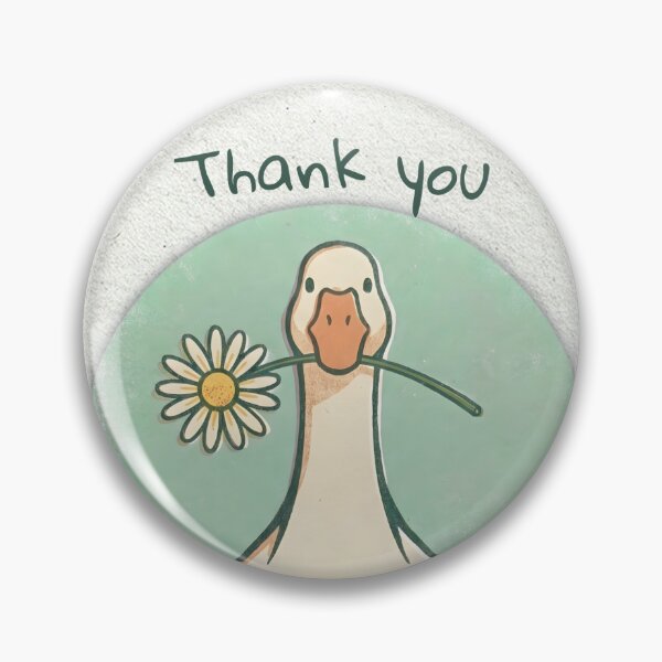 Item preview, Adorable Risograph Goose Friendship Thank You Card designed and sold by GlueGunEnergy.