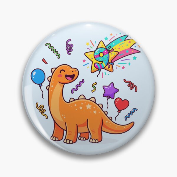 Item preview, Nine saurus birthday orange long neck  designed and sold by Tronstell.