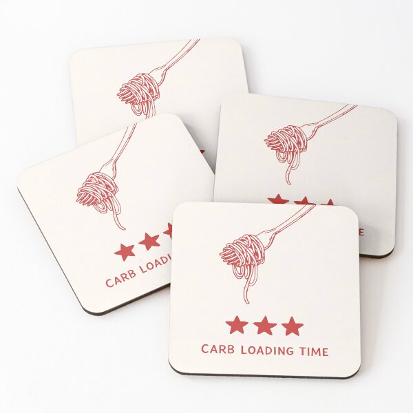 Item preview, Carb Loading Time Funny Pasta Fork and Stars Sport Food Art designed and sold by BeataPrint.