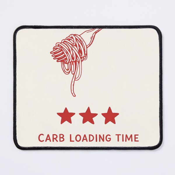 Item preview, Carb Loading Time Funny Pasta Fork and Stars Sport Food Art designed and sold by BeataPrint.