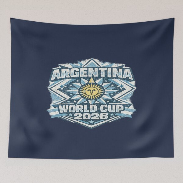 Item preview, Argentina World Cup 2026 Vintage Sun of May Retro Football Fan T-Shirt designed and sold by ArthUpscale.