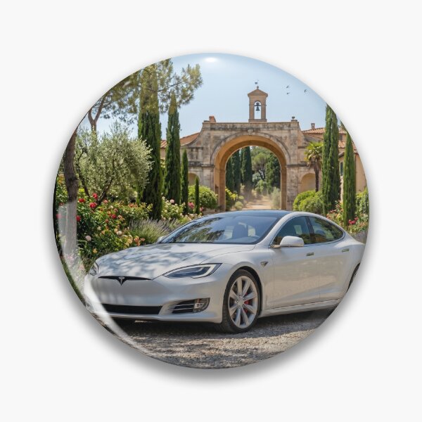 Item preview, White Tesla Model S Tuscany Italy Villa Estate Art designed and sold by UmSkelig834.