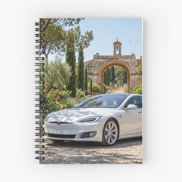 Item preview, White Tesla Model S Tuscany Italy Villa Estate Art designed and sold by UmSkelig834.