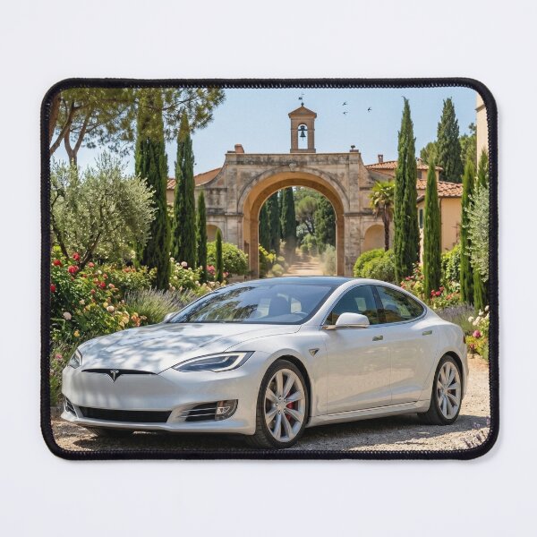 Item preview, White Tesla Model S Tuscany Italy Villa Estate Art designed and sold by UmSkelig834.