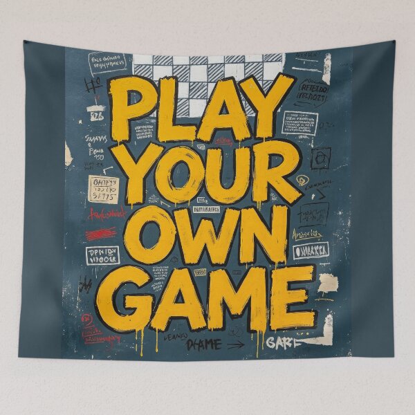 Item preview, Play Your Own Game Graffiti Artwork designed and sold by davidelder.