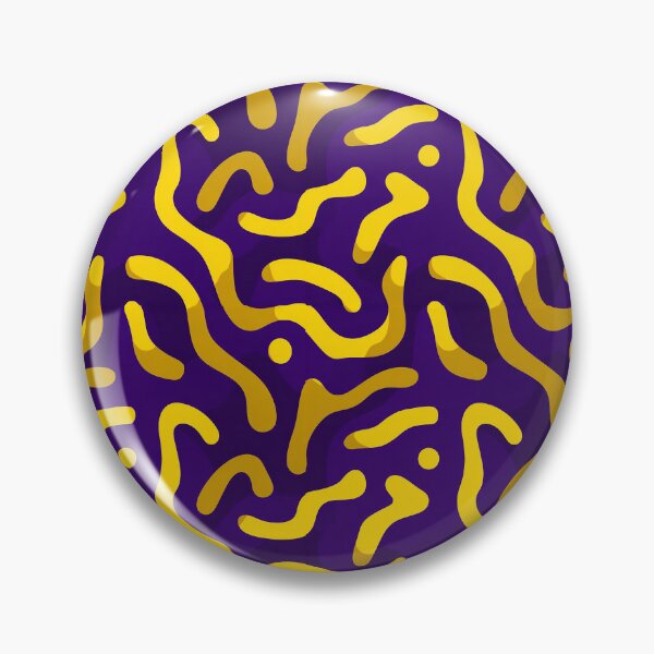 Item preview, Flowing Yellow And Purple Abstract Organic Pattern designed and sold by igraphixart.