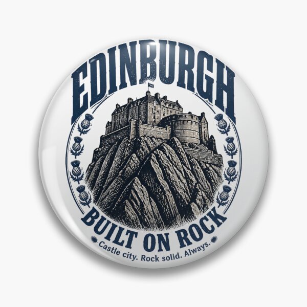 Item preview, Edinburgh - Built On Rock British Graphic designed and sold by Barcud Designs.