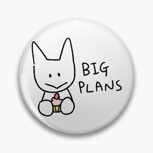 Item preview, Big Plans Cupcake Sticker | Cute Kawaii Cupcake Illustration | Funny Positive Art designed and sold by lazydayz16.