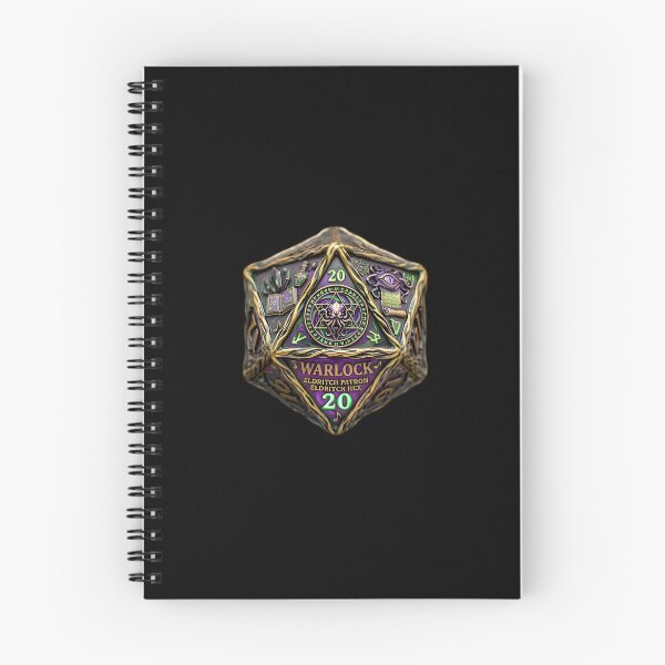 Item preview, Warlock D20 Dice RPG Eldritch Patron Fantasy Art designed and sold by DeerHouse.