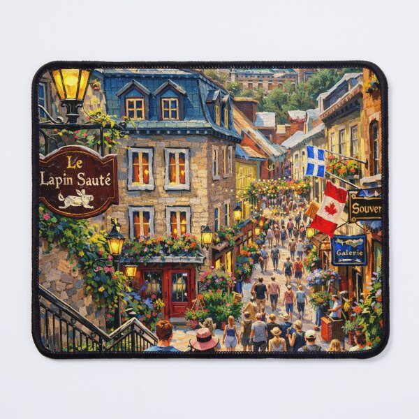 Item preview, Old Quebec Summer Stroll designed and sold by JcAbstractArt.