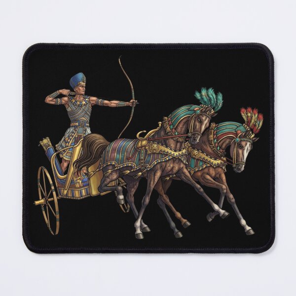 Item preview, Ancient Egyptian Chariot Warrior Archer – Pharaoh Battle Art Illustration designed and sold by Queen Cleopatra.