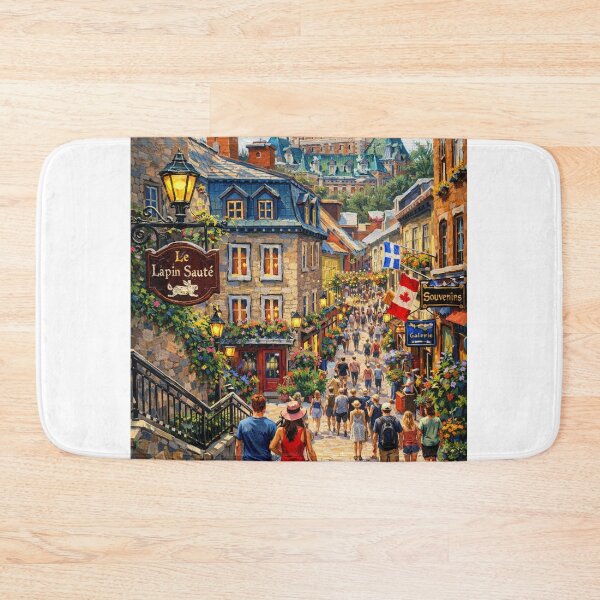 Item preview, Old Quebec Summer Stroll designed and sold by JcAbstractArt.