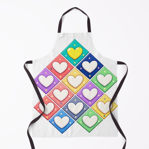Item preview, Colorful Game Heart Sticker – Rainbow Tile Grid designed and sold by SoftSproutstu.