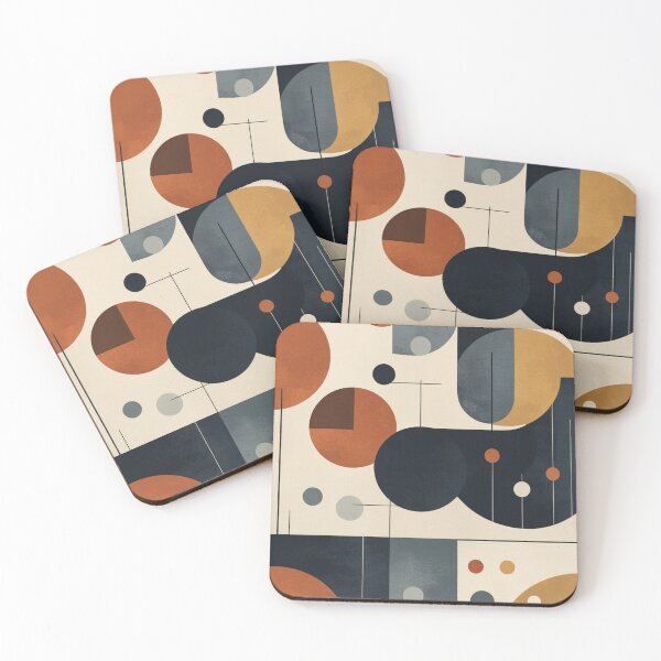 Item preview, Earth Tones Decorative Leaves Panel Poster designed and sold by EnmarcArt.