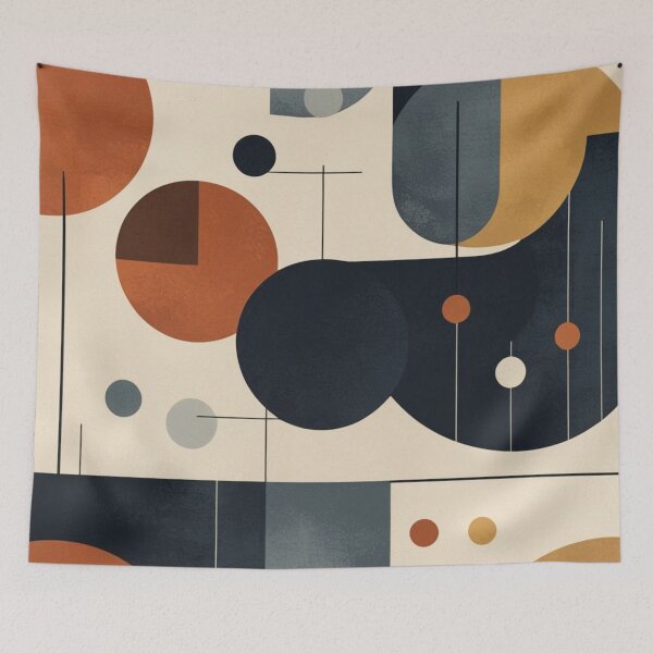 Item preview, Earth Tones Decorative Leaves Panel Poster designed and sold by EnmarcArt.
