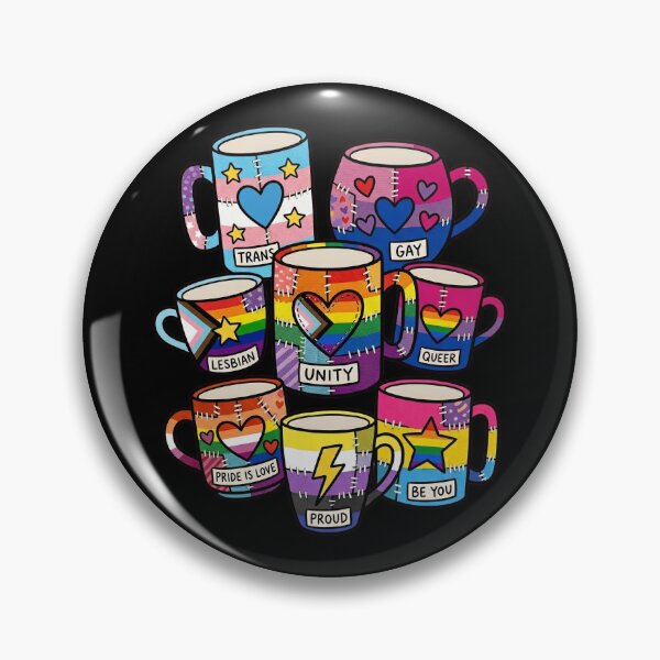 Item preview, Pride Patchwork Mug Collection Illustration designed and sold by Canvas-Whispers.