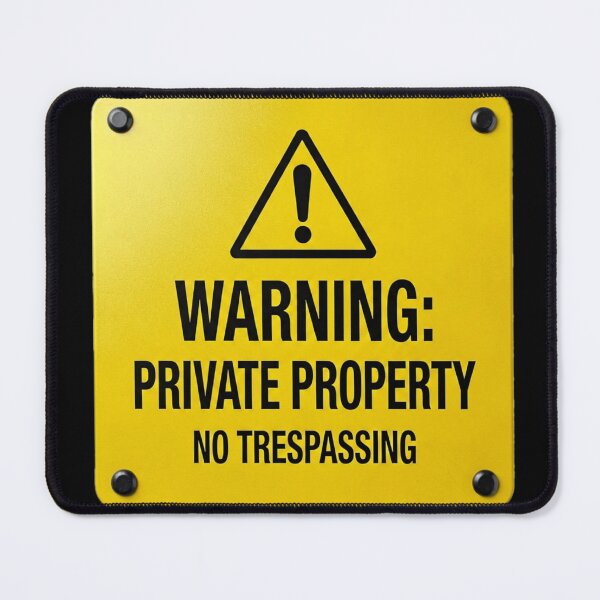 Item preview, WARNING: PRIVATE PROPERTY designed and sold by Beluga Cat.
