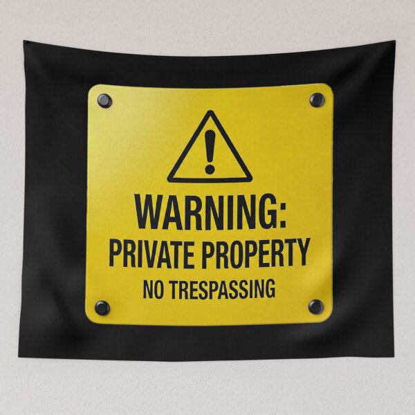 Item preview, WARNING: PRIVATE PROPERTY designed and sold by Beluga Cat.