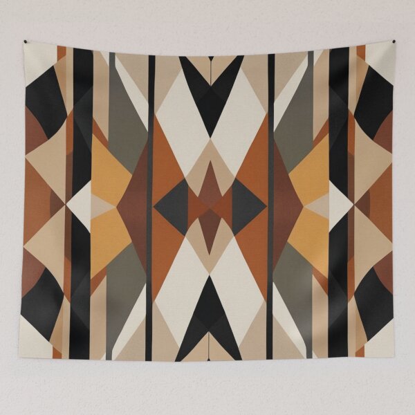 Item preview, Textured Interlocking Color Blocks Art Print designed and sold by EnmarcArt.