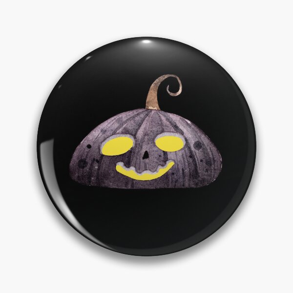 Item preview, Cute Black Halloween Pumpkin Watercolor Illustration designed and sold by SashaZinch.