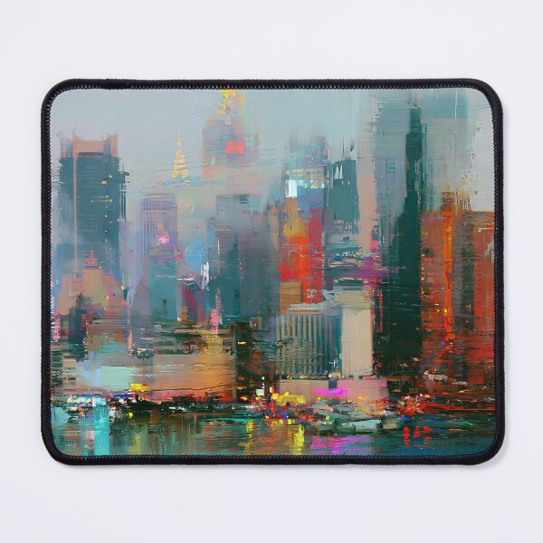 Item preview, Abstract City Skyline Artwork designed and sold by davidelder.