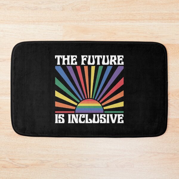 Item preview, The Future Is Inclusive Retro Rainbow Design designed and sold by Canvas-Whispers.