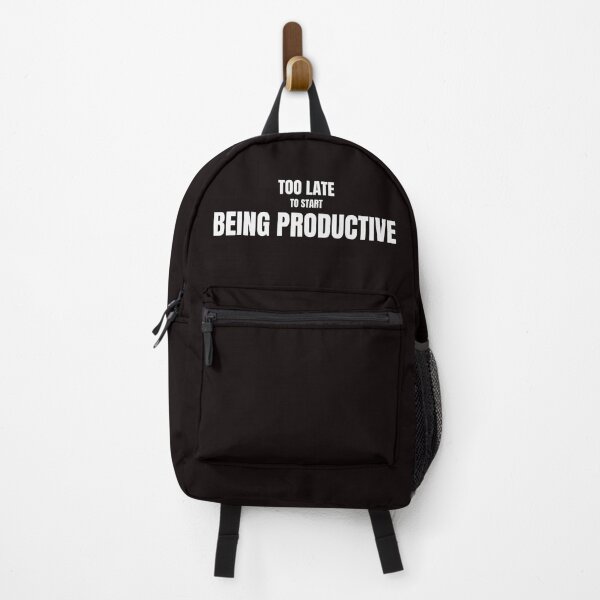 Item preview, Too Late To Start Being Productive – Funny Procrastination Quote designed and sold by ArtPer-design.