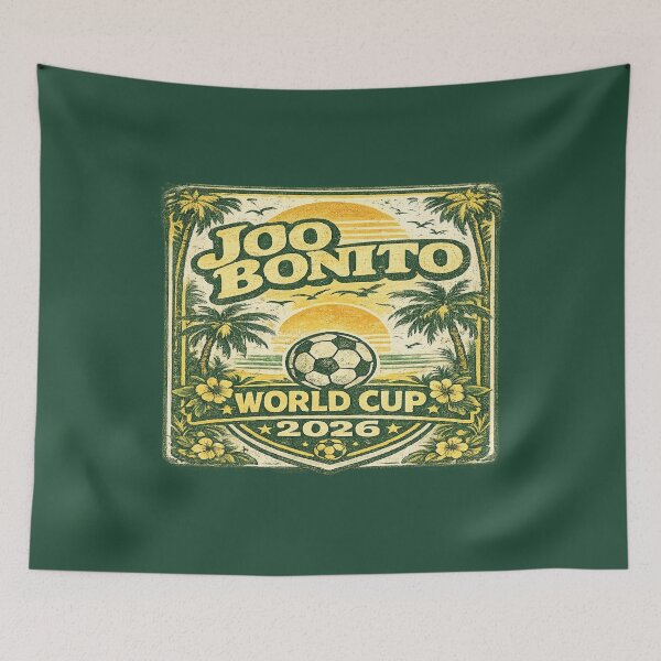 Item preview, Jogo Bonito World Cup 2026 Retro Vintage Football Fan T-Shirt designed and sold by ArthUpscale.