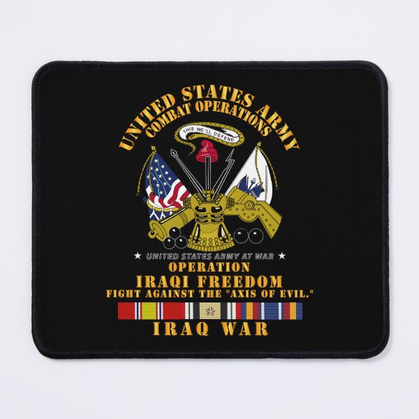 Item preview, Army - US Army Against Axis of Evil - w Iraq SVC Ribbons - OIF designed and sold by Military Insignia Products.
