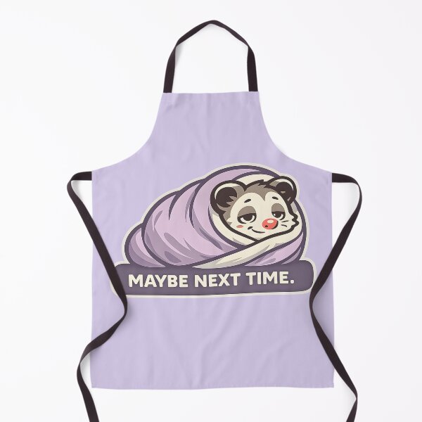 Item preview, Maybe Next Time Introvert Humor Possum Blanket Burrito Funny Cozy Quote Sticker Design designed and sold by Artistry in Motion by MADsrecreation.
