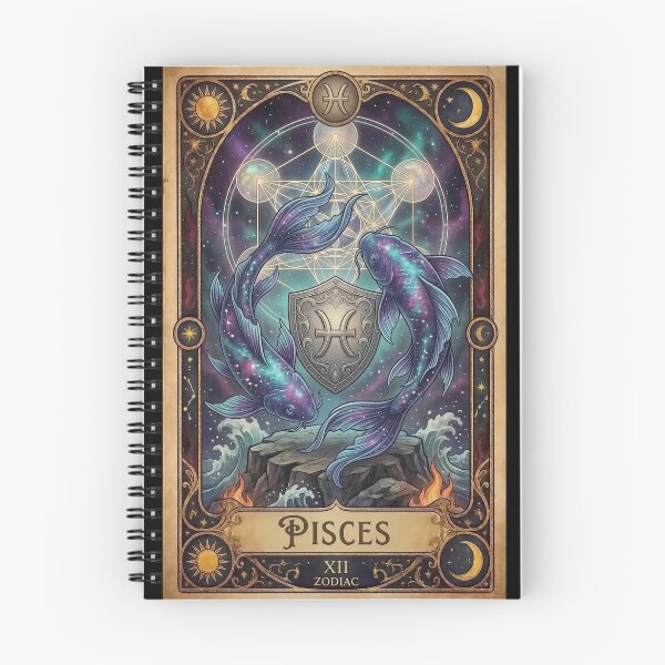 Item preview, Pisces Zodiac Tarot Card Vintage Fantasy Art designed and sold by DeerHouse.