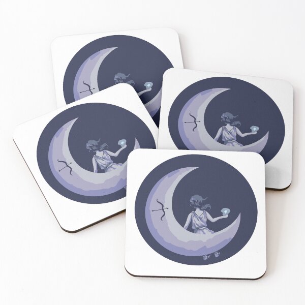 Item preview, Artemis and the Moon: Minimalistic designed and sold by KasiKreations.