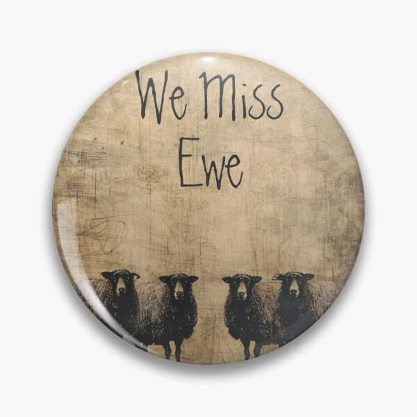 Item preview, Cute WE MISS YOU Funny Sheep Vintage Aesthetic designed and sold by GlueGunEnergy.