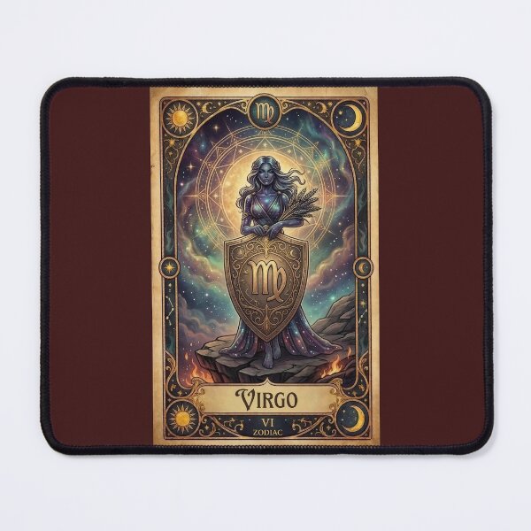 Item preview, Virgo Zodiac Tarot Card Vintage Fantasy Art designed and sold by DeerHouse.