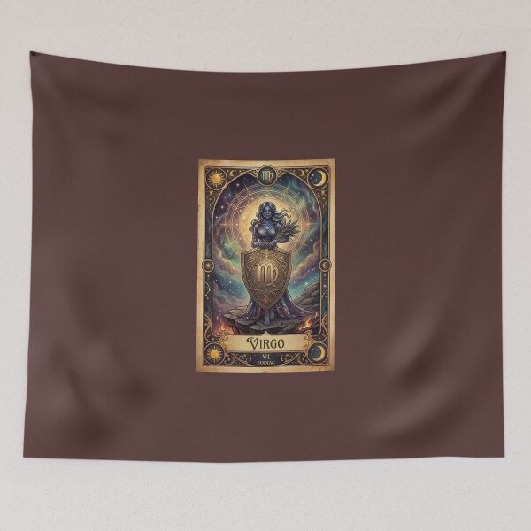 Item preview, Virgo Zodiac Tarot Card Vintage Fantasy Art designed and sold by DeerHouse.