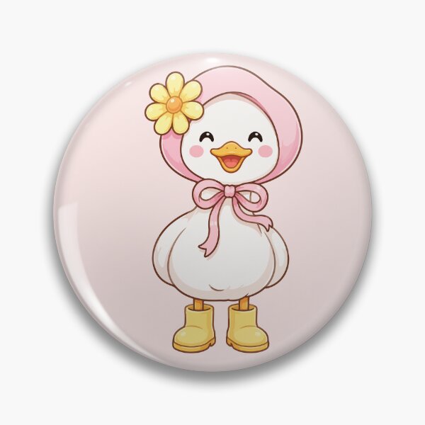 Item preview, Duck Chibi Style in Rain Boots - Kawaii Duck designed and sold by ChosmahDrawing.