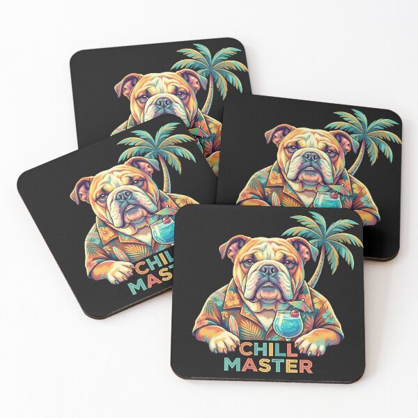 Item preview, Pop Art English Bulldog Summer - Chill Master Beach Dog designed and sold by Pfotenfaden.