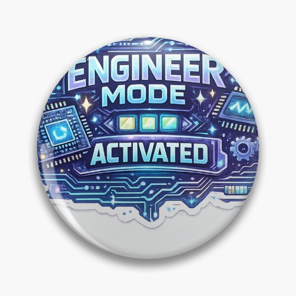 Item preview, Engineer Mode Activated Tech Sticker designed and sold by artz191.