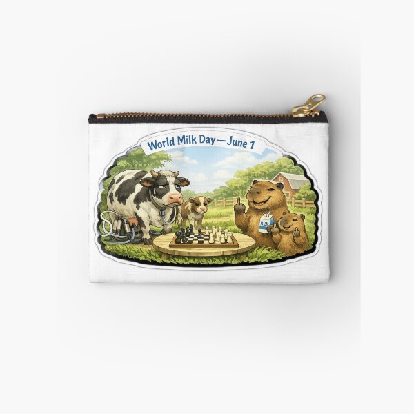 Item preview, World Milk Day Capybara Chess Match designed and sold by sabarinath3421.