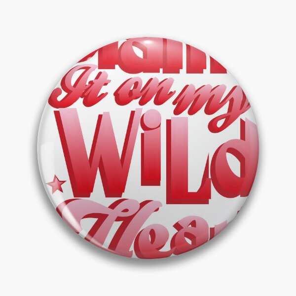 Item preview, Blame It On My Wild Heart Bold Red Retro Typography T-Shirt designed and sold by Atique Creations.