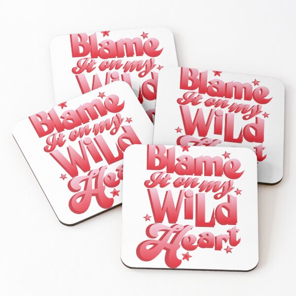 Item preview, Blame It On My Wild Heart Bold Red Retro Typography T-Shirt designed and sold by Atique Creations.