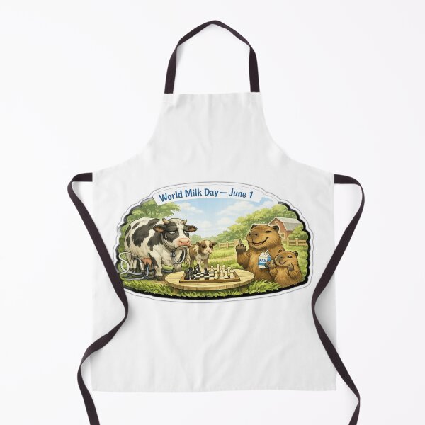 Item preview, World Milk Day Capybara Chess Match designed and sold by sabarinath3421.