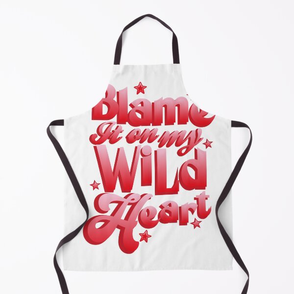 Item preview, Blame It On My Wild Heart Bold Red Retro Typography T-Shirt designed and sold by Atique Creations.