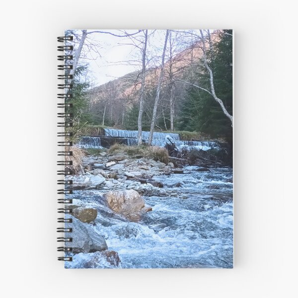 Item preview, Wild Mountain River Through Rocks – Forest Stream Scenic Nature Art from Romania designed and sold by MSMPrintDesign.