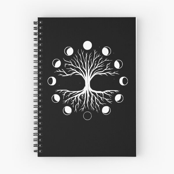 Item preview, Tree of Life Moon Phases Gothic Pagan Graphic White designed and sold by 3rd Eye Perceptions.