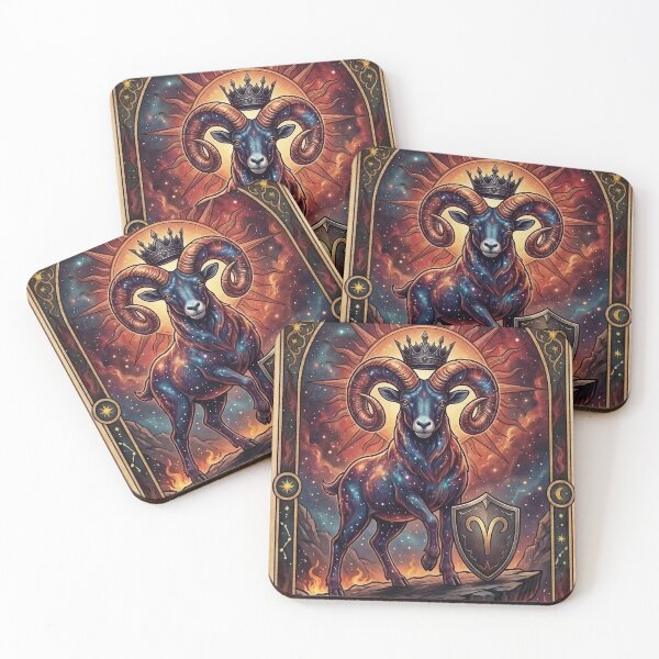 Item preview, Aries Zodiac Tarot Card Vintage Fantasy Art designed and sold by DeerHouse.