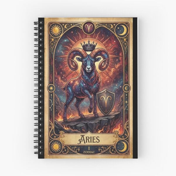 Item preview, Aries Zodiac Tarot Card Vintage Fantasy Art designed and sold by DeerHouse.