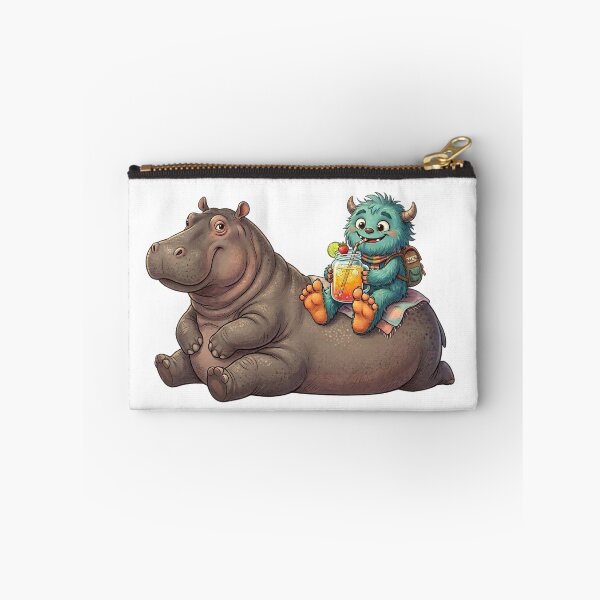 Item preview, Cute Hippo and Little Monster Summer Adventure designed and sold by mikemuchu.